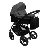 var-Коляска 2 в 1 Sweet Baby Vita Grey Black Арт 426742