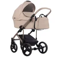 var-Коляска 2 в 1 Bebetto Magnum LIGHT PRO 01 бежевая рама Арт PRO 01