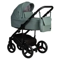 var-Коляска 2в1 Indigo LAMAR ECO 05 шалфей кожа