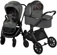 var-Коляска 2 в 1 AmaroBaby Motus Premium Ecco серый