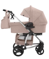 var-Коляска 2 в 1 CARRELLO Vista 2022 red logo Stone Beige