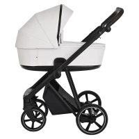 var-Коляска 2 В 1 ROAN Sol Кожа White