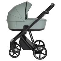 var-Коляска 2 В 1 ROAN Sol Кожа Misti Mint