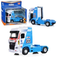 1558-masina-metall-kamaz-tiagac-sport-14-sm-dveri-sinii-inerc-v-korobke