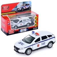 1559-masina-metall-lada-vesta-sw-cross-policiia-12-sm-otkr-dveri-bagaz-belyi-v-korobke