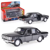 1568-masina-metall-gaz-2401-volga-12sm-otkryv-dveri-cernyi-inerc-v-korobke