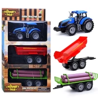 3132-traktor-s-pricepami-i-brevnami-v-korobke