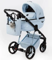 Коляска 2 в 1 Adamex  Quantum SuperStar Q-STAR137 Белая экокожа