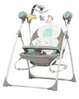 var-Качель-шезлонг 2в1 CARRELLO Nanny с пультом Azure Star