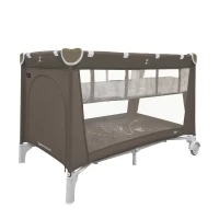 var-Манеж-кровать BABY TILLY Rio+ с рисунком Chocolate Brown