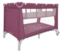 var-Манеж-кровать BABY TILLY Rio+ с рисунком Orchid Purple