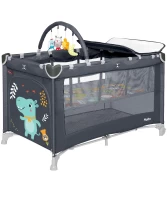 var-Манеж-кровать CARRELLO Molto Magnet Grey